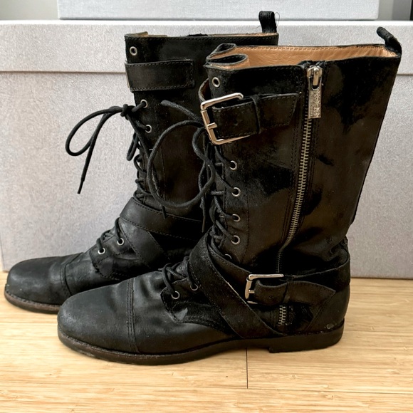 KORS Michael Kors joplin suede combat boots - Picture 3 of 6